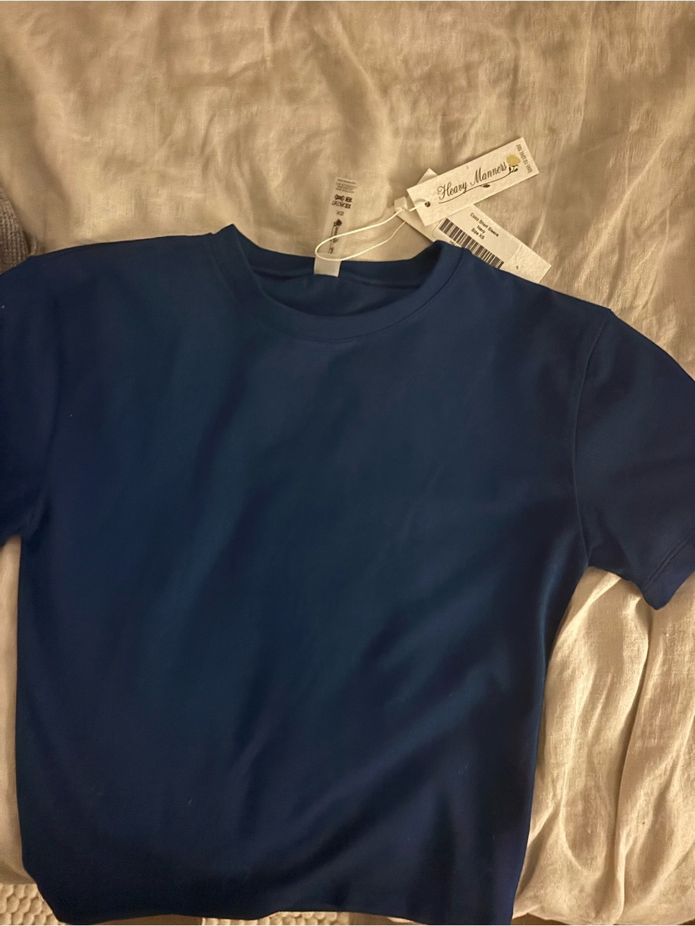 heavy manners coco short sleeve in navy